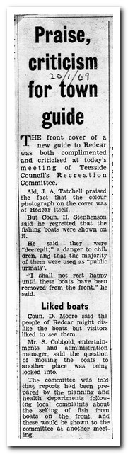 Newspaper cutting - Redcar Fishermen 1969 - Ridkere.co.uk